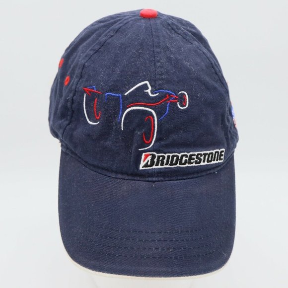 Bridgestone Motorsport Racing Cap Hat Formula 1 Race Car & American Flag B2 - Picture 2 of 10